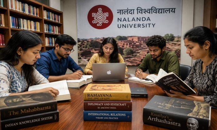 नालंदा यूनिवर्सिटी में भारतीय ज्ञान परंपरा पर अध्ययन