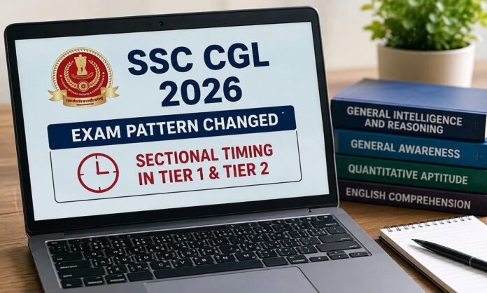 एसएससी सीजीएल 2026 परीक्षा में सेक्शनल टाइमिंग लागू होने की सांकेतिक तस्वीर