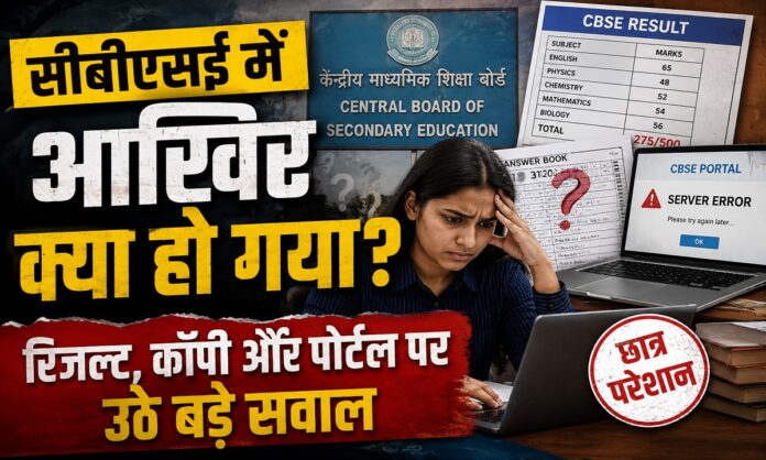 सीबीएसई परीक्षा परिणाम को लेकर परेशान छात्र
